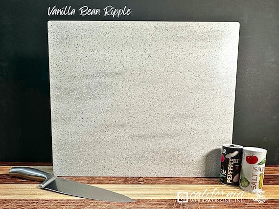 Corian Cutting Board Butcher Block Chopping Surface Solid Material Kitchen Accessory Modern Design Stylish Countertop Serving Platter 15x18