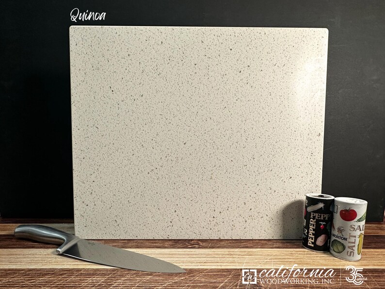 Housewarming Gift Idea Corian Cutting Board Premium Kitchen Accessory Solid Surface Material Durable Construction Quality Modern Design Element Stylish Countertop Addition Butcher Block Functionality Bacteria Resistant Surface Food