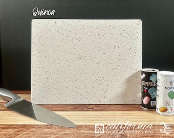 Corian Cutting Board Small Kitchen RV Camping Picnic Accessory Compact Chopping Block Butcher Cheese Dinner Party Food Prep Surface 8-1/2x11