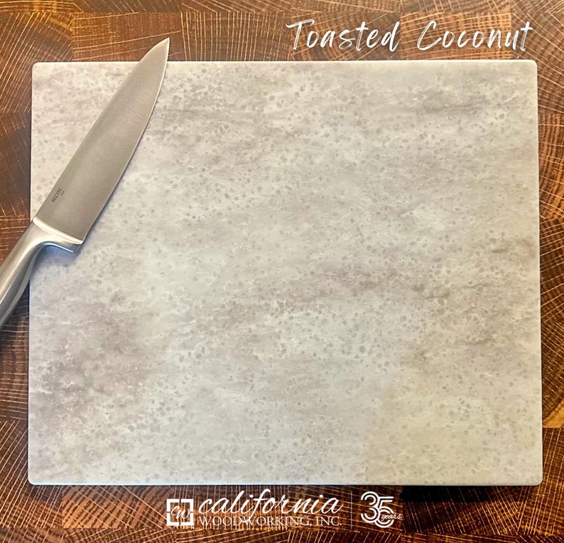 Housewarming Gift Idea Corian Cutting Board Premium Kitchen Accessory Solid Surface Material Durable Construction Quality Modern Design Element Stylish Countertop Addition Butcher Block Functionality Bacteria Resistant Surface Food