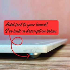 Cutting Board Foot Installation Silicone Grip Non Slip Accessory Upgrade Stainless Steel Kitchen Stabilizer Epoxy Application Rubber Pad Six Feet