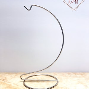 Silver Hanging Rack Ornament Display Stand Holder - Iron Hanging Rack for Hanging Ornaments ...