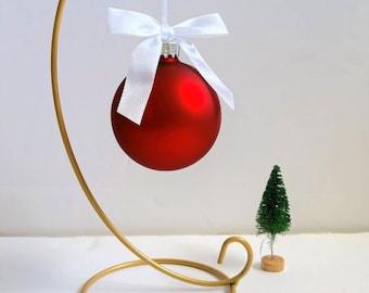 Ornament Display Stand Holder - Iron Hanging Rack for Hanging Ornaments (Golden & Silver Tone)