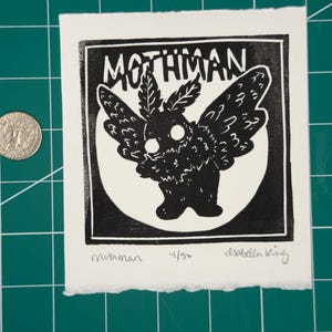 Stampa su linoleum Mothman