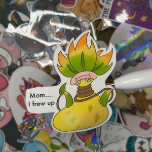 Sticker Mega Pitchure Plant Pocket Monster