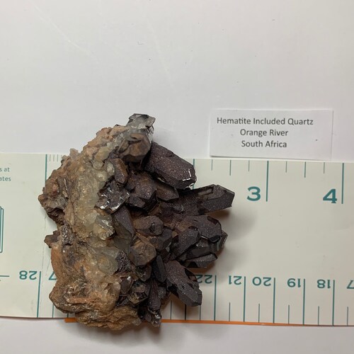 Sparkling Specular Hematite shops Cluster of Quartz