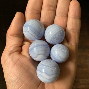 Blue Lace Agate Spheres-Limited Quantity