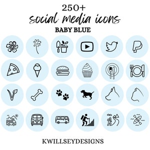 Más de 250 portadas minimalistas azules de Instagram Story, portadas de iconos azules: estilo de vida, maquillaje y más.