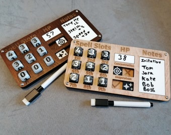 DnD Spell slot, HP and Note Tracker