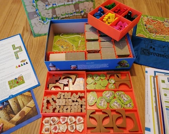 Carcassonne and Expansions 3D Printed Insert
