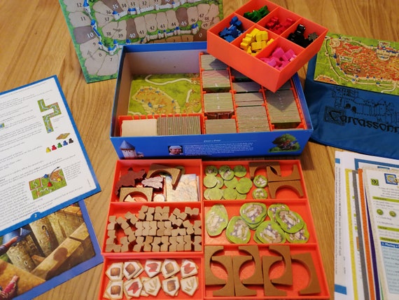 Carcassonne and Expansions Insert (digital STL Files for 3D