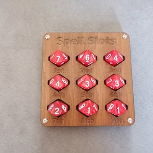 Rastreador de ranuras de hechizo DnD/RPG D10