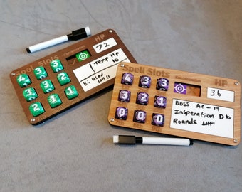 DnD Spell slot, HP and Note Tracker