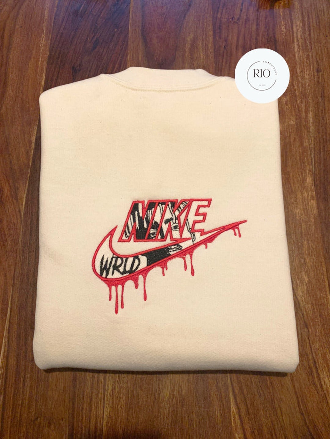 Embroidered Juice WRLD Crewneck Sweatshirt Tribute Hoodie With Etsy