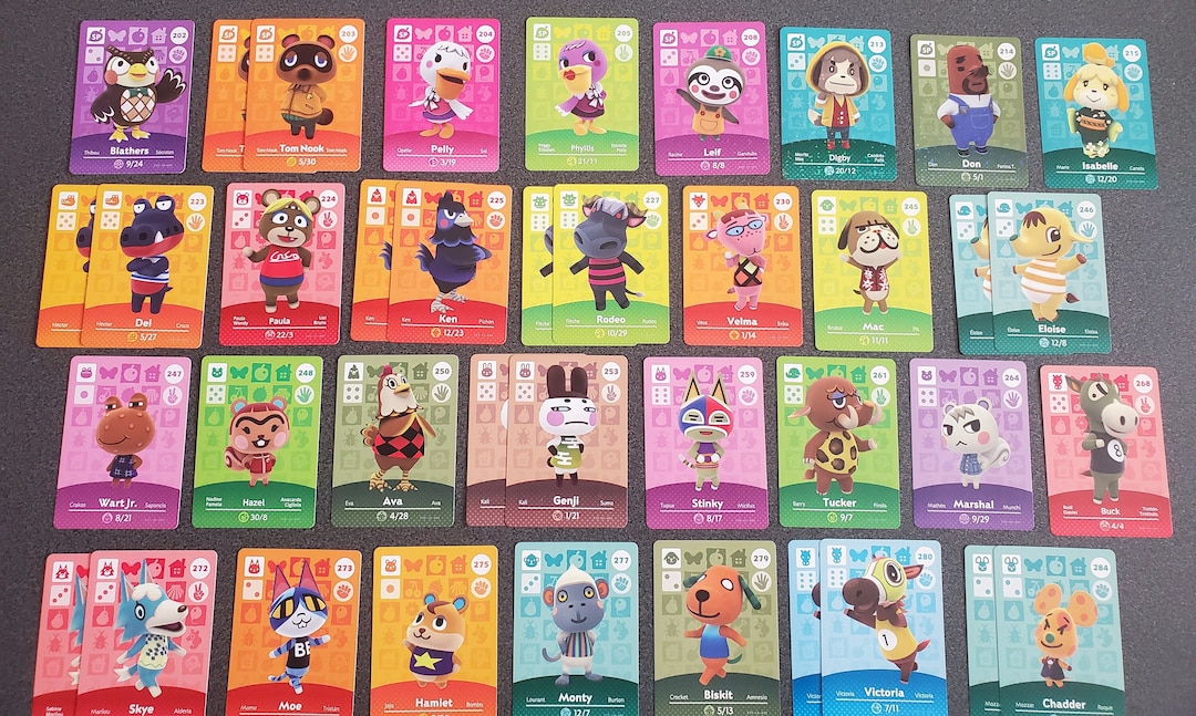 ACNH Amiibo Cards Series 3 Etsy