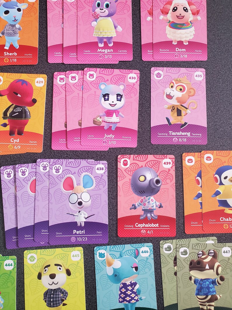 ACNH Amiibo Cards Series 5 Etsy