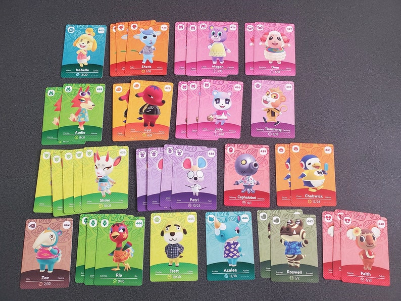 ACNH Amiibo Cards Series 5 Etsy