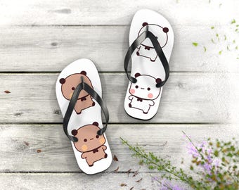 Bubu and Dudu Flip Flops, Bubududu Merchandise, Thongs, Shoes, Slippers, Summer Sandals for Beach, Holiday Casual Shoes, Couple Accessories