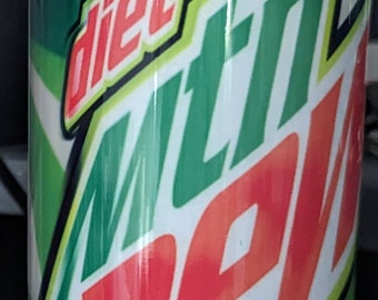 Gobelet Diet Mt Dew 20 oz en acier inoxydable