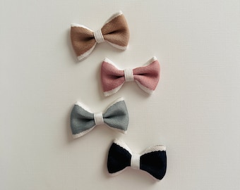 Canvas Bows, Dog Hair Bow, Classic Dog Hair Bows, Dog Hair Clip, Dog Bows, Hair Clip for Dogs, Hair Bow for Dogs, Girl Bows, Baby Bows