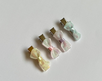 Tiny Bows, Dog Hair Bow, Classic Dog Hair Bows, Dog Hair Clip, Dog Bows, Hair Clip for Dogs, Hair Bow for Dogs, Girl Bows, Baby Bows, Teeny