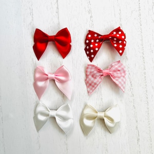 Valentine Bows, Dog Hair Bow, Classic Dog Hair Bows, Dog Hair Clip, Dog Bows, Hair Clip for Dogs, Hair Bow for Dogs, Girl Bows, Baby Bows