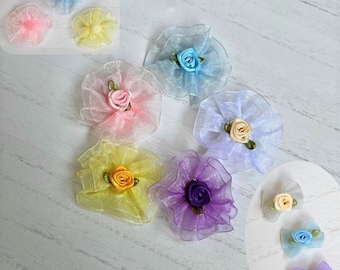 New* Flower Bows, Dog Hair Bow, Classic Dog Hair Bows, Dog Hair Clip, Dog Bows, Hair Clip for Dogs, Hair Bow for Dogs, Girl Bows, Baby Bows