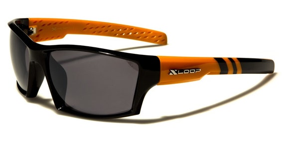 Xloop Sunglasses Shades Plastic Frames Dark Color Square Lenses Wrap Around Style Sport Baseball Golf Running Driving for Men