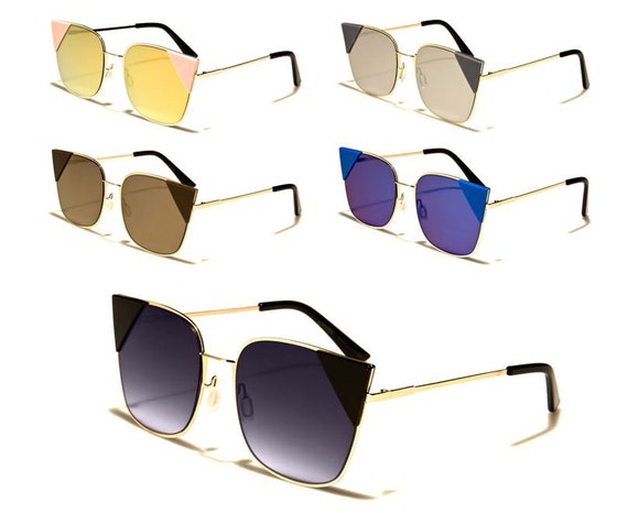 Gafas de sol de moda vintage lentes espejo nuevas para hombres y mujeres  marco de moda retro