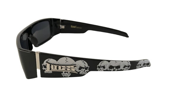 Locs All Black Sunglasses OG Super Dark Easy-e Style Glasses 