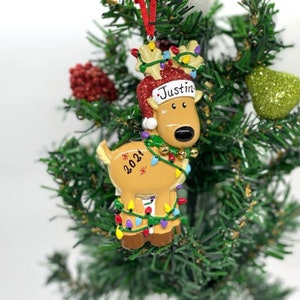 2024 Reindeer Ornament / Personalized Reindeer Christmas Ornament / 2024 Christmas Tree Gift /Toddler Kids Gift/Christmas Ornaments For Kids