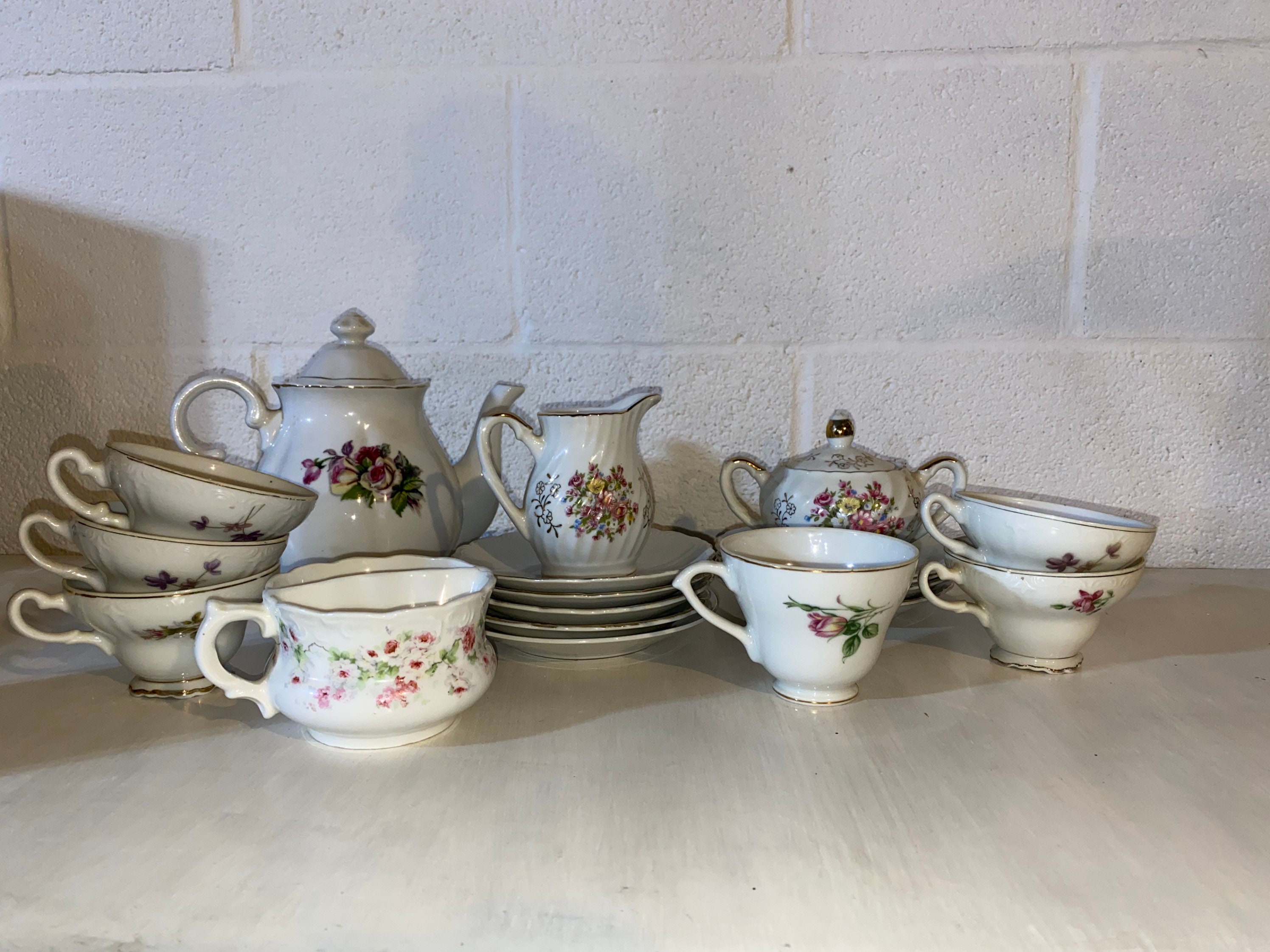 Japanese Bone China Tea Set Etsy