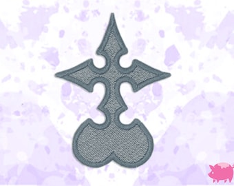 Kingdom Hearts Nobodies Emblem Iron-On Embroidery Patch