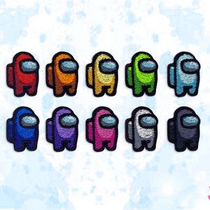 Among Us Crewmates Mini Iron-On Embroidery Patch