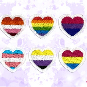 Mini-borduurflarden LGBT-harten