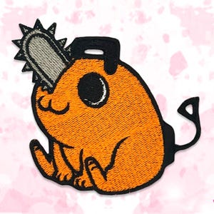 Chainsaw Dog Iron-On Embroidery Patch