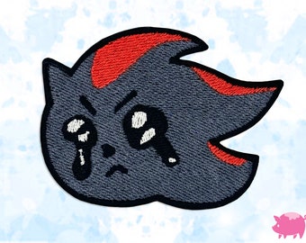 Swadow the Hedgehog Iron-On Embroidery Patch