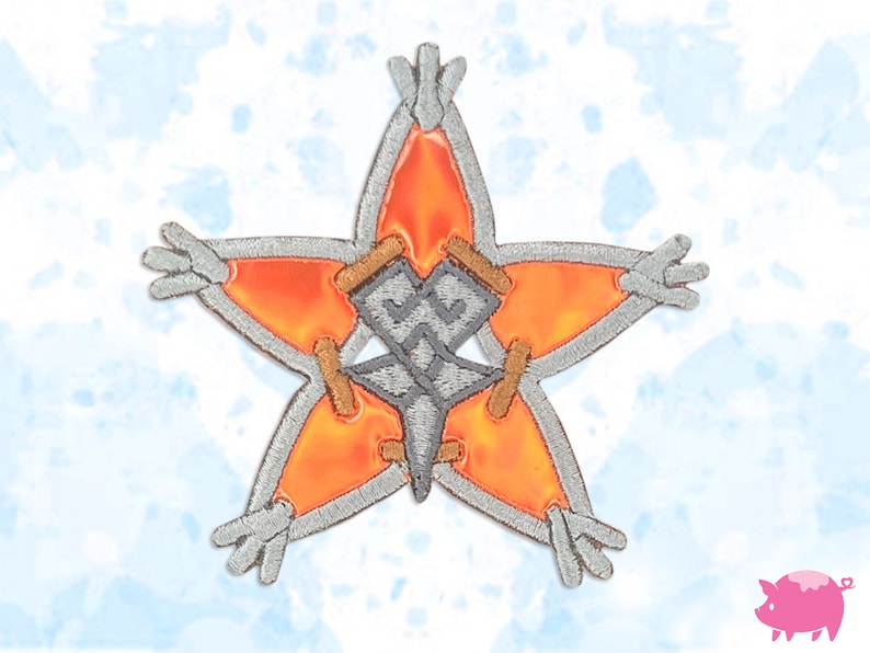 Kingdom Hearts Wayfinder Trio Holografisk Stryk-på Broderilapp bild 6