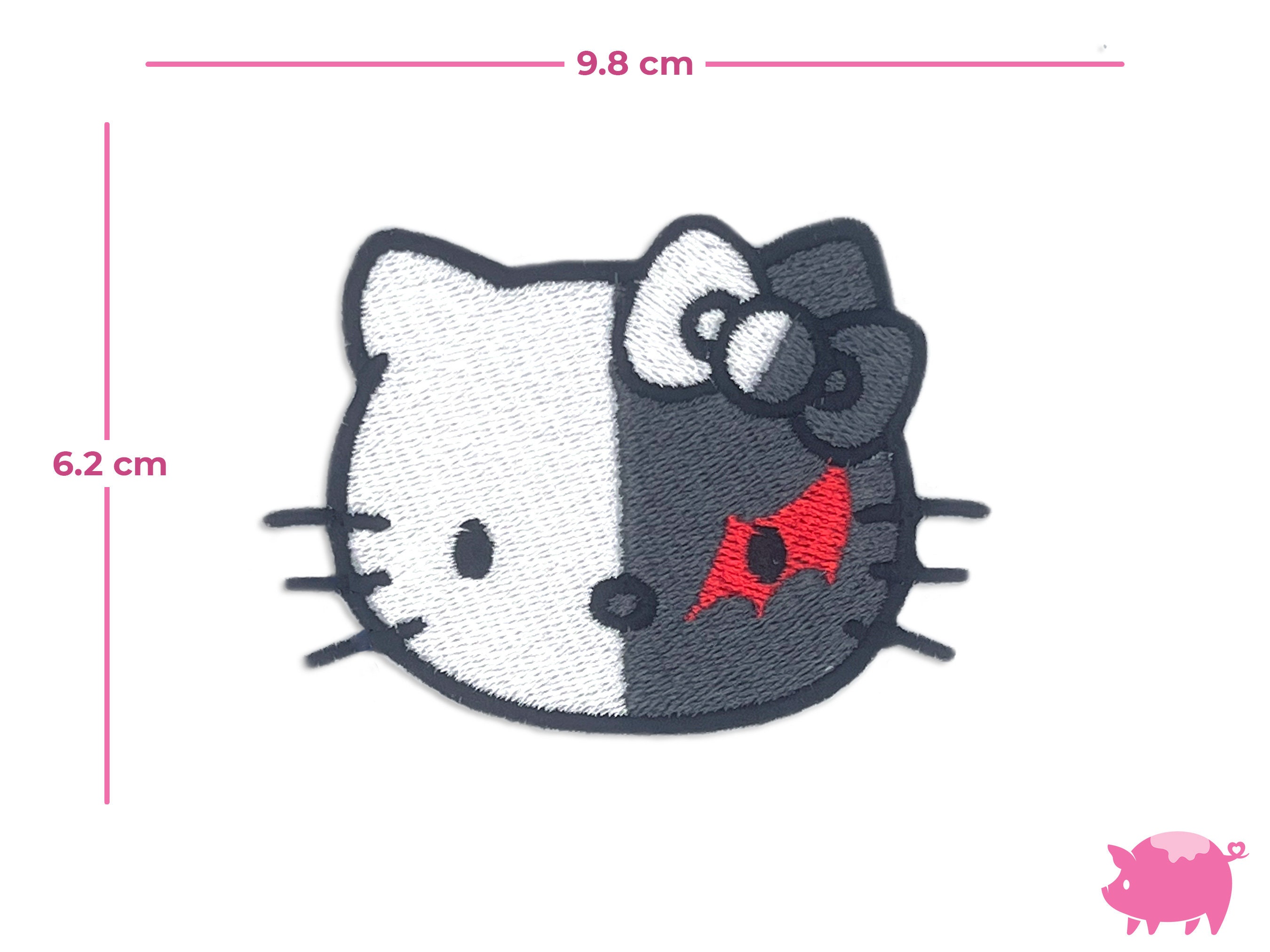 ダンガンロンパ モノクマ＆モノミ アイロン接着刺繍ワッペン - Etsy 日本