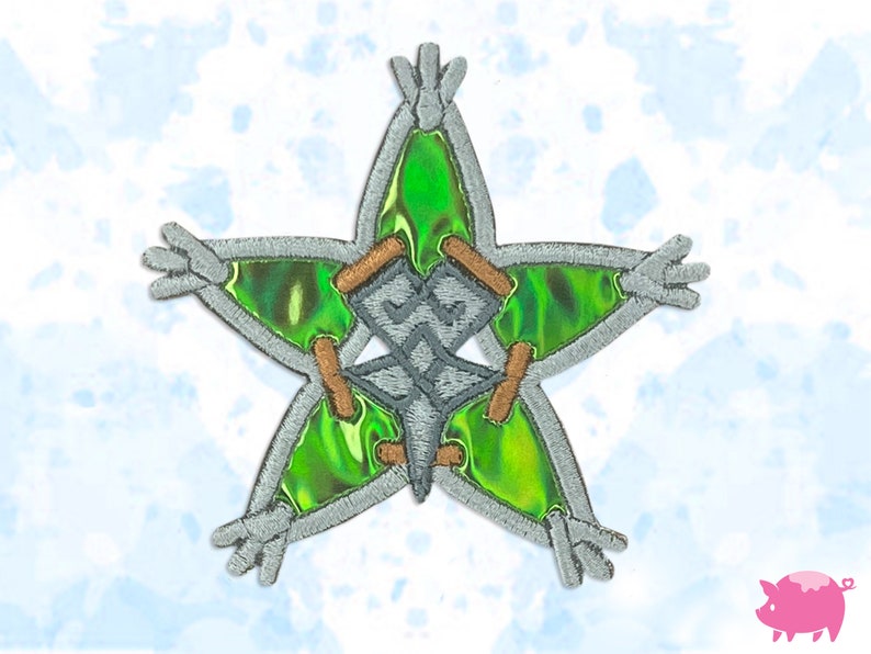 Kingdom Hearts Wayfinder Trio Holografisk Stryk-på Broderilapp bild 4