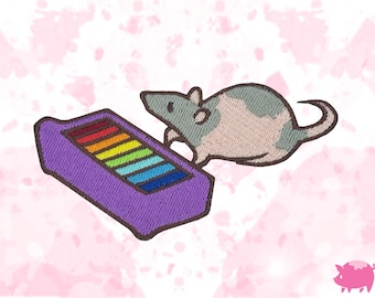 Neil Banging Out the Tunes Iron-On Embroidery Patch