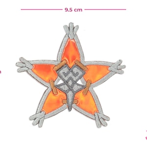 Kingdom Hearts Wayfinder Trio Holografisk Stryk-på Broderilapp Orange
