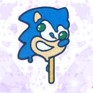 Sonic the Hedgehog Ice Cream Iron-On Embroidery Patch