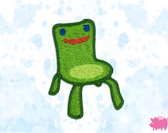 Animal Crossing Froggy Chair Iron-On Embroidery Patch