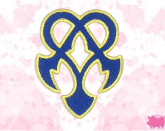 Kingdom Hearts Nightmare-embleem opstrijkbare borduurpatch
