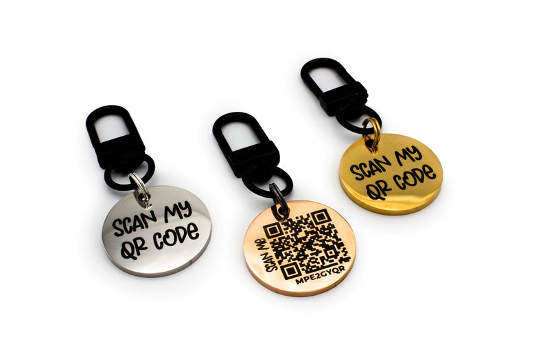 A Pawsitive ID Tag QR Code Pet Tag Dogs Cats Etsy