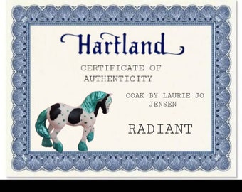 Hartland horse OOAK Draft decorator Radiant