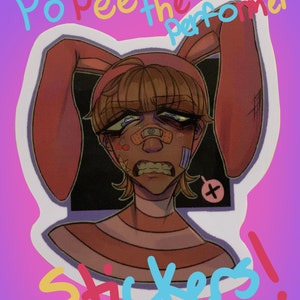 POPEE THE PERFORMER Vinyl Stickers! 2&quot;(50.8mm)