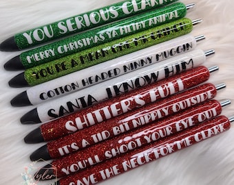 Christmas Movie Quotes Glitter Pens
