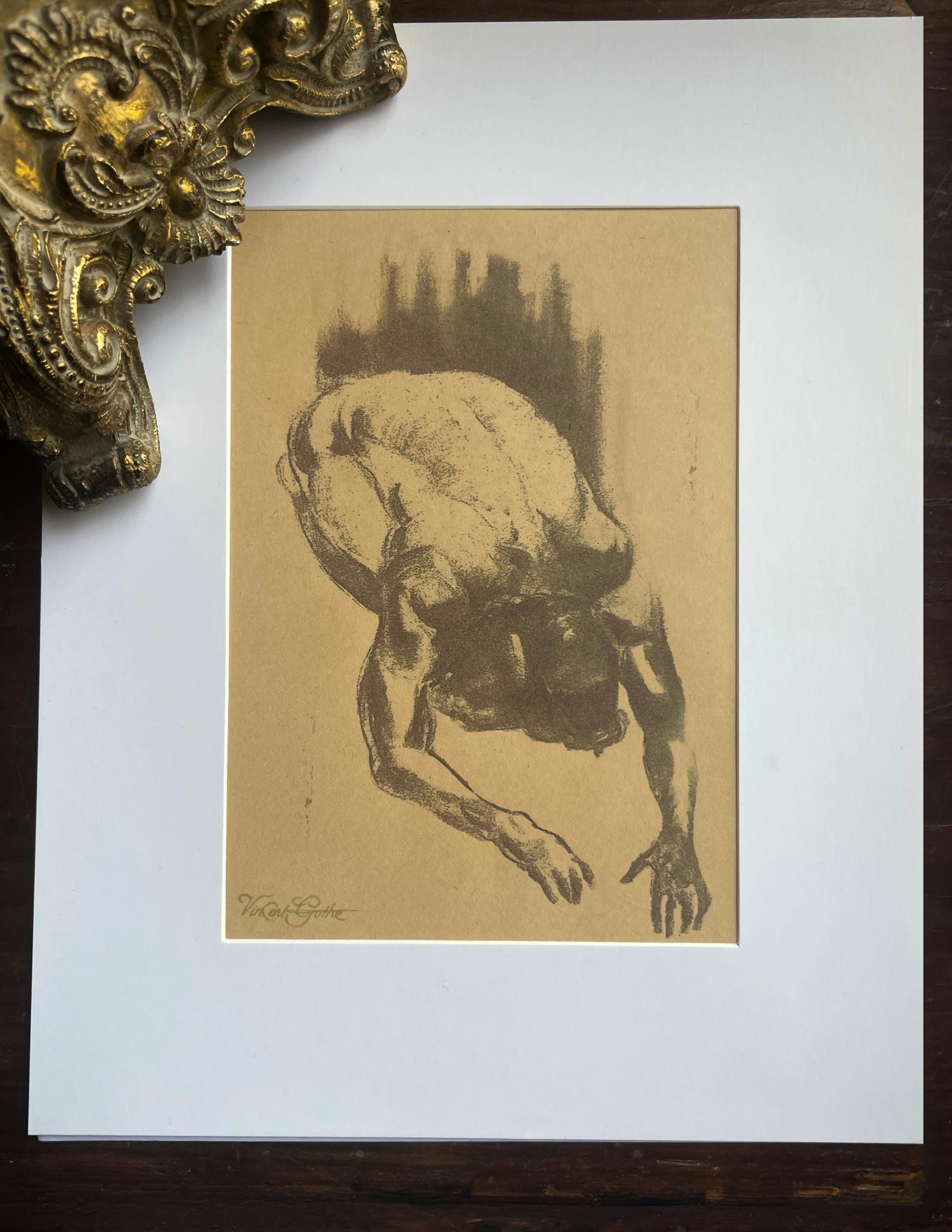 Matted, Signed Print "Submission" | Figure Study—Limited Available